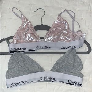 Calvin Klein Triangle Bralettes